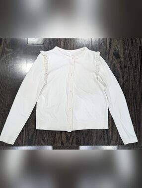 5/$35 Carter’s Knit Cardigan with Ruffle Detail – Size 14/14A 🤍